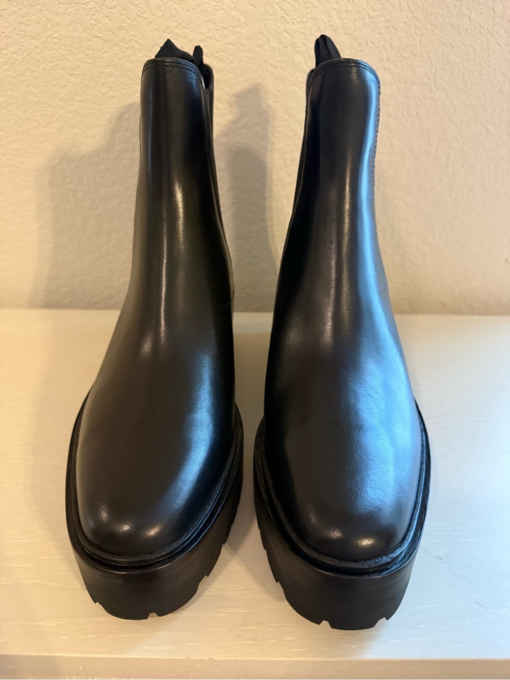 Loeffler Randall Black Chunky Chelsea Ankle Boots - Picture 4 of 10